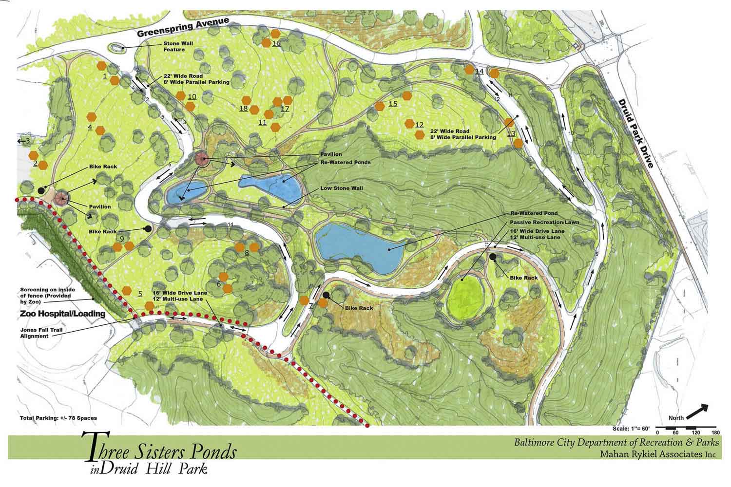 druid hill park map Druid Hill Park Lake Mahan Rykiel Associates druid hill park map